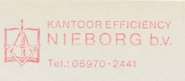 Meter Cut Netherlands 1977 Pair Of Compasses - Triangle - Book - Autres & Non Classés