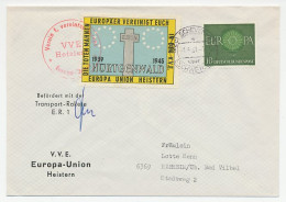 Cover / Postmark / Label Germany 1961 Europa Union - Rocket - European Community