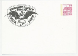 Postal Stationery Germany Cave Explorers - Bat - Other & Unclassified