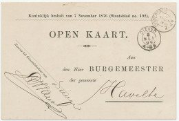 Kleinrondstempel Diever / Dieverbrug 1899 - Non Classés