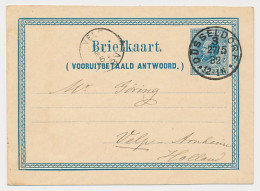 Briefkaart G. 9 A-krt. Dusseldorf Duitsland - Velp 1882 - Postal Stationery