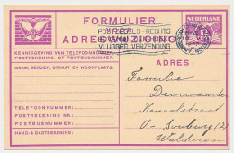 Verhuiskaart G. 11 Amsterdam - Oost Souburg 1935 - Postal Stationery
