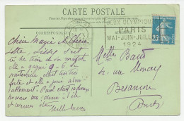 Card / Postmark France 1924 Olympic Games Paris 1924 - Otros & Sin Clasificación