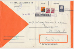 Treinbrief Haarlem - Den Haag 1966 - Unclassified