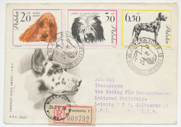 Registered Cover / Postmark Poland 1956 Dog - Altri & Non Classificati