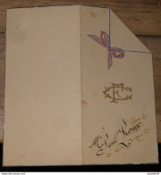AVIGNON : Joli Menu Du 5 Aout 1908, Carton Epais .... Caisse-23 - Menus