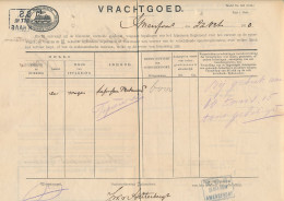 Vrachtbrief Ned. Centraal Spoorweg Maatschappij Amersfoort 1910 - Ohne Zuordnung