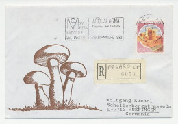 Registered Cover / Postmark Italy 1980 Truffle - National Fair Acqulagna - Funghi