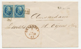 Em. 1864 Deventer - Amsterdam  - Lettres & Documents