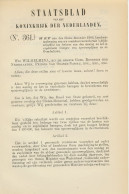 Staatsblad 1906 : Spoorlijn Overbetuwe - Historical Documents