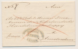 Leiden - Amsterdam 1850 - Spoorweg En Stoomboot Expeditie Koens - ...-1852 Prephilately