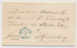 Halfrond-Francostempel Alkmaar - Den Haag 1851 - ...-1852 Prephilately