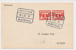 Treinblokstempel : Amsterdam - Oldenzaal IV 1927 - Ohne Zuordnung