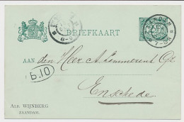 Briefkaart G. 55 Particulier Bedrukt Zaandam 1903 - Entiers Postaux