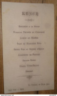 Menu, LA VIGERIE, 10 Mars 1903, Imprimé A LYON, Style Cellulo .... Caisse-23 - Menú