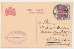 Briefkaart G. 156 B I Amsterdam - Wenen Oostenrijk 1924 - Ganzsachen