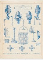 Nota Amsterdam 1909 - Peck & Co. Metaalwaren - Lampen Etc. - Holanda