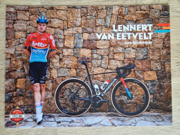 Card Lennert Van Eetvelt - Team Lotto Dstny - 2024 - Belgium - Cycling - Cyclisme - Ciclismo - Wielrennen - Wielrennen