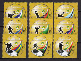 Swaziland 2010 Football Soccer World Cup Set Of 9 MNH - 2010 – África Del Sur