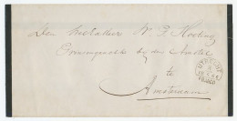 Halfrond-Francostempel Utrecht - Amsterdam 1866 - ...-1852 Prephilately