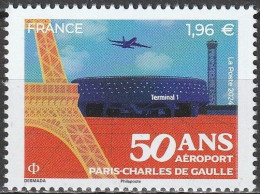 "50 Ans Aéroport Paris Charles De Gaulle" 2024 - Ongebruikt