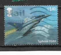 GB 2018 QE Ll RAF CENTENARY TYPHOON FGR4 AIRCRAFT - Used Stamps