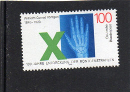 1995 Germnia - Scoperta Dei Raggi X - Roentgen - Médecine