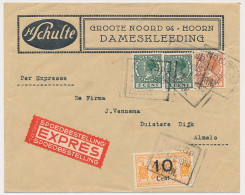 Spoorweg Expresse Poststuk Hoorn - Almelo 1936 - Ohne Zuordnung