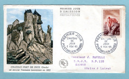 FDC France 1965 - Château De Joux - YT 1441 - Pontarlier - 1960-1969