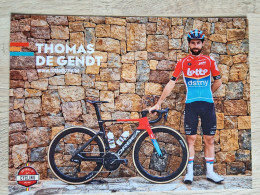 Card Thomas De Gendt - Team Lotto Dstny - 2024 - Belgium - Cycling - Cyclisme - Ciclismo - Wielrennen - Cyclisme