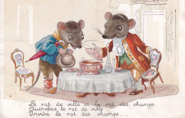 ILLUSTRATEUR(MAUZAN) LA FONTAINE(LE RAT DES VILLES ET LE RAT DES CHAMPS) - Mauzan, L.A.