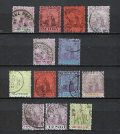 TRINITE & TOBAGO Ca.1896: Les Y&T 37-39,42 Obl. - Trinidad & Tobago (...-1961)