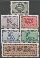 Belgique - "Au Profit De La Reconstruction De L'Abbaye D'Orval" N°625 à 630 * - Unused Stamps