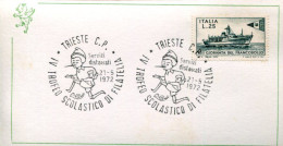 X0242 Italia Special Postmark 1972 Trieste. Trofeo Scolastico Filatelia,  Showing  Pinocchio - Non Classés