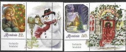 RO 2023-NEW YEAR, ROMANIA 2v+Lables, MNH - Unused Stamps
