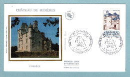 FDC France 1988 - Château De Sédières Corrèze - YT 2546 - 19 Clergoux - 1980-1989