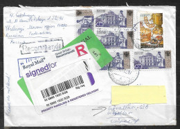 RUSSIA 2005 REGISTERED COVER TO GIBRALTAR - Covers & Documents