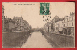 AE697 35 ILLE ET VILAINE RENNES LES QUAIS VUE AVAL EN 1919 - Rennes