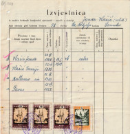 CROATIA  --  NDH  - NEZAVISNA DRZAVA HRVATSKA -   SV. NEDJELJS -   TAX STAMP  - 4 X  BILJEG KATOLICKE CRKVE - 5, 10 Kn - Historical Documents