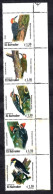 El Salvador 1999 Woodpeckers Vertical Strip Of 5V MNH - Salvador