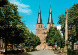 73789547 Duderstadt Kirche St Cyriakus Mit Mariensaeule Duderstadt - Duderstadt