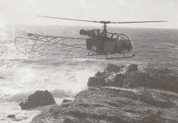 Série "Mémoire Du Service Aéronaval Des Douanes Françaises - Hélicoptère Alouette II SA 313FZBBB... St Mandrier - Helicópteros