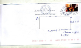 Lettre Cachet Oberhoffen  Flamme Chiffrée   Index LV - Handstempels