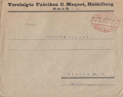 DR Brief Gebühr Bezahlt Heidelberg 29.9.23 Gel. Nach Berlin - Storia Postale