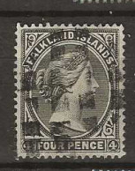 1882 USED Falkland Islands Mi  6 - Falkland