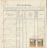 CROATIA  --  NDH  - NEZAVISNA DRZAVA HRVATSKA -   GALGOVO -   TAX STAMP  - 9 X  BILJEG KATOLICKE CRKVE - 5 Kn - Historische Documenten