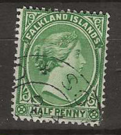 1891 USED Falkland Islands Mi  8 - Falklandeilanden