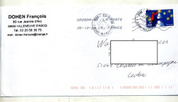 Lettre Cachet Villeneuve Annexe 1   Flamme Chiffrée   Index LV - Bolli Manuali