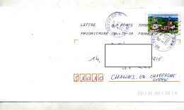 Lettre Cachet  Toucy Flamme Chiffrée - Manual Postmarks