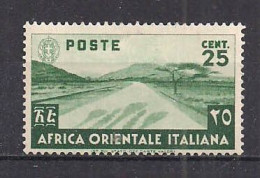 COLONIA ITALIANA  A.O.I. 1938 SOGGETTI VARI SASS. 7  MNH XF - Afrique Orientale Italienne